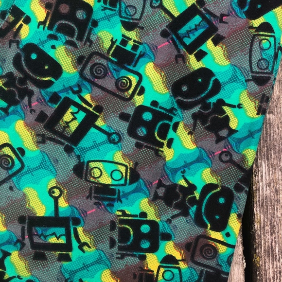 Robot LuLaRoe OS Adult Leggings - Picture 2 of 7